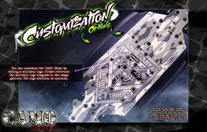 'Camo' Chassis Skin Fits Arrma Vendetta Vorteks Kraton V2 Outcast V2 Senton Granite Big Rock Typhon Infraction 4X4 Mega 3S 4S Wrap - Darkside Studio Arts LLC.