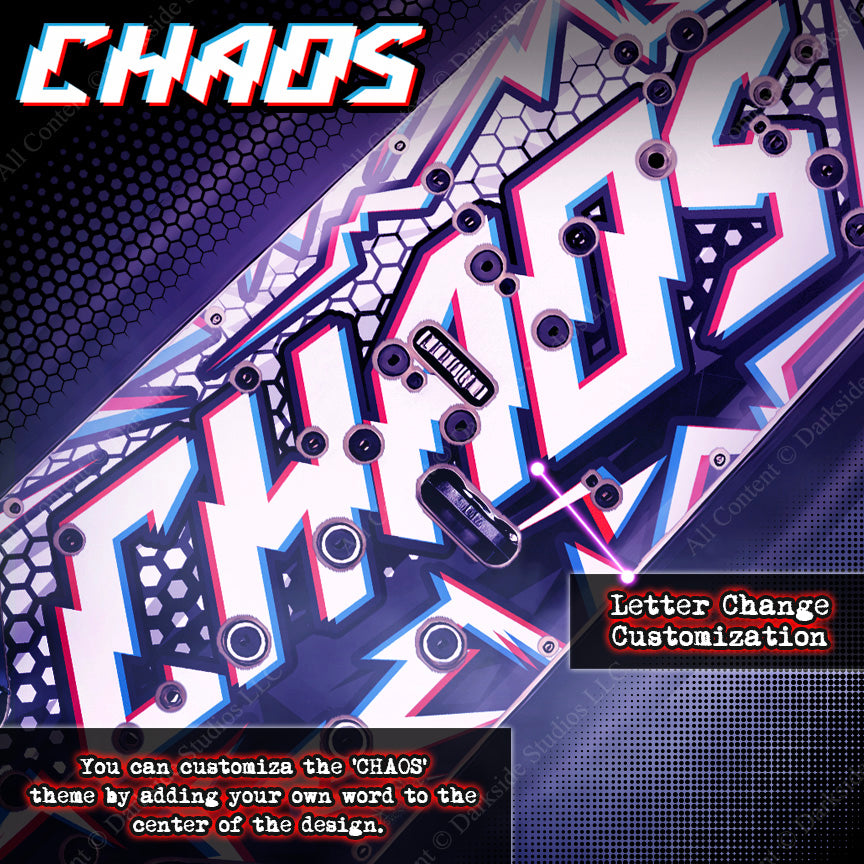 'CHAOS' Custom Lettering Add-On (+$20.00) *IF THIS IS REMOVED FROM CART IT WILL VOID YOUR LETTER CUSTOMIZATION* | Darkside Studio Arts LLC.