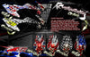 Graphics Kit For 'Ripper' High Coverage Wrap Decal Fits Yamaha Yfz450 Yfz450R Yfz450X | Darkside Studio Arts LLC.