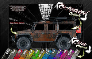 'Rust Series' Graphics Wrap Skin Trim To Fit Fits Traxxas Axial Pro-Line Body & Chassis Graphics Wrap Decal Sheet Hop-Up Parts - Darkside Studio Arts LLC.