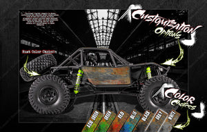 'Rust' Series Skin Hop Up Wrap Fits Axial Wraith / Spawn / Jeep / Deadbolt / Rr10 Bomber Exo - Darkside Studio Arts LLC.