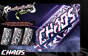 'Chaos' Themed Chassis Skin Fits Arrma Kraton 8S Exb Outcast 8S M2C Vivaton - Darkside Studio Arts LLC.