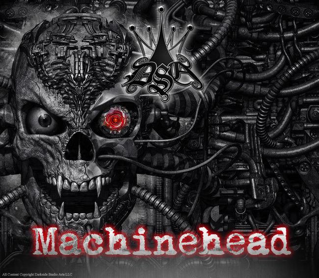 Graphics Kit For Can-Am Outlander 2012-2014 "Machinehead" Partial Side Panel Red Decals | Darkside Studio Arts LLC.