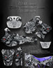 Graphics Kit For Yamaha 1993-1995 Yz125 Yz250 White Plastics Decals "Machinehead" 94 | Darkside Studio Arts LLC.