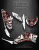 Graphics Kit For Yamaha Raptor 125 For White Plastics "The Jesters Grin" Decals Parts | Darkside Studio Arts LLC.