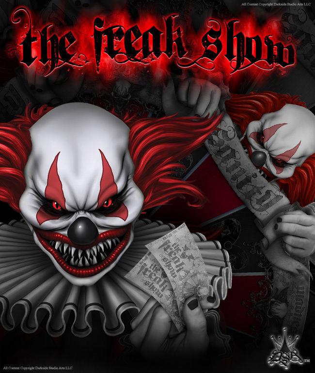 Graphics Kit For Yamaha Raptor 350 Decals "The Freak Show" Designed For White Plastics | Darkside Studio Arts LLC.