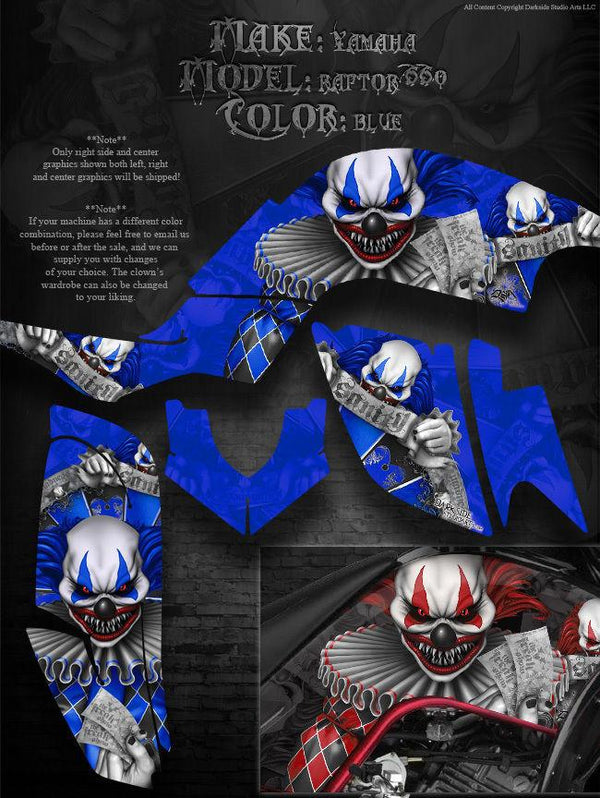 Kit Autocollants Décalcomanies Complet Pour Yamaha Raptor 660/660R - Vinyle Multicolore, Couverture Totale