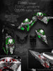 Graphics Kit For Yamaha 06-12 Raptor 700 "The Freak Show" Green Accents 4 Black Plastics | Darkside Studio Arts LLC.