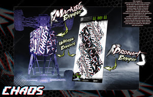'Chaos' Chassis Wrap Decal Kit Fits Losi Rock Rey / Baja Rey Ford Raptor 1/10 Hop-Up Protection - Darkside Studio Arts LLC.