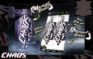 'Chaos' Themed Chassis Skin Fits Losi 22X-4 Skid Plate # Tlr231086 - Darkside Studio Arts LLC.