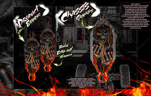 'Hell Ride' Chassis Skin Fits Losi Lasernut / Hammer Rey Skid Plate Protection - Darkside Studio Arts LLC.