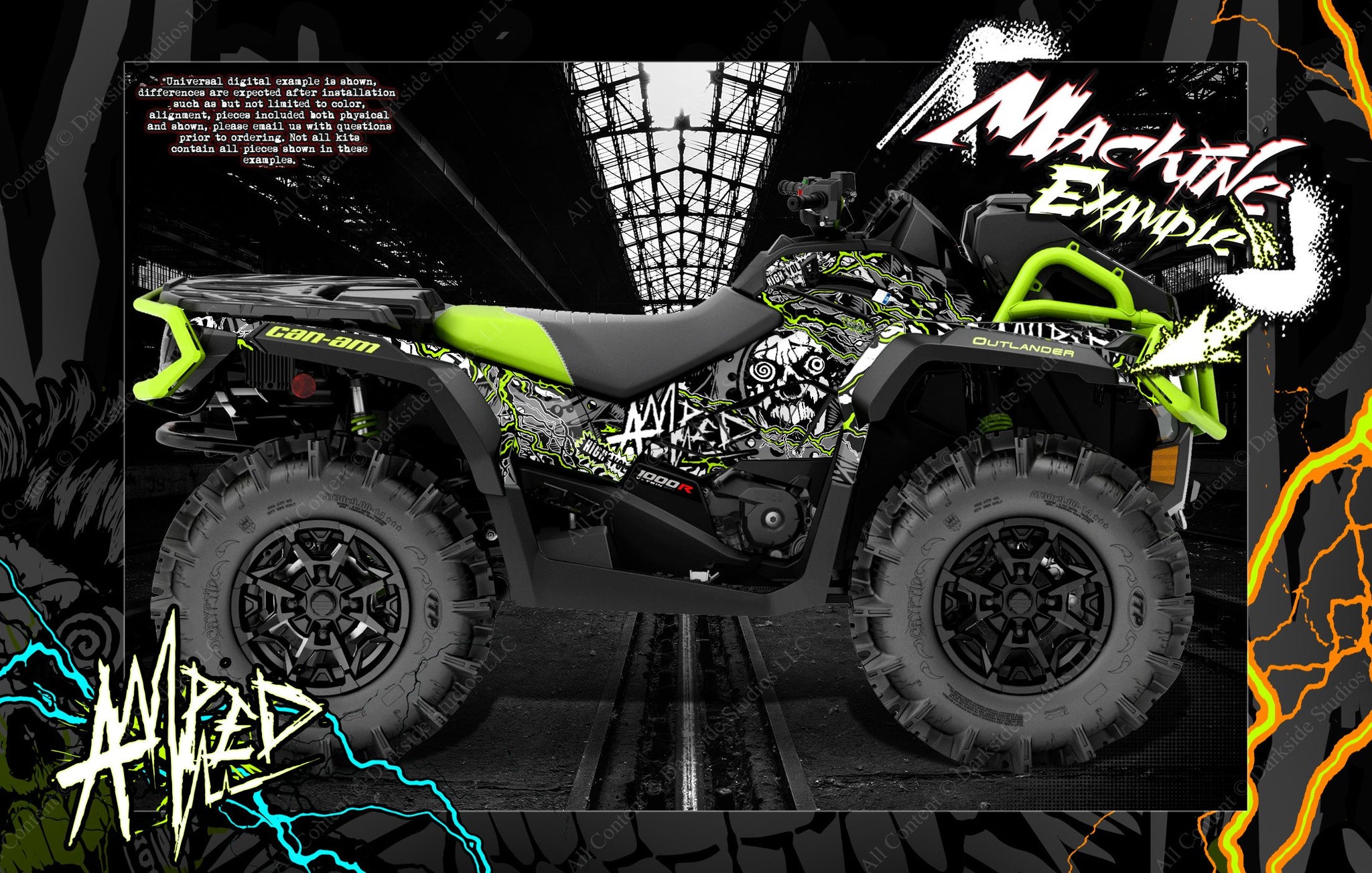 Darkside Studio Arts Suzuki LTZ400 ATV Graphics Wraps Skins and Decal -  Darkside Studio Arts LLC.