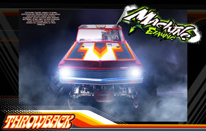 'Throwback' Accessory Hop Up Graphics Wrap Skin Kit Fits Primal Rc Mega Monster Truck Lexan Body *Now Available!* - Darkside Studio Arts LLC.