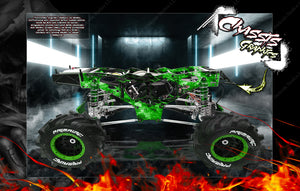 'Hell Ride' Chassis Skin Accessory Hop-Up For Primal Rc Raminator Truck Fits #Prrmt022 #Prrmt021 #Prrmt020 - Darkside Studio Arts LLC.