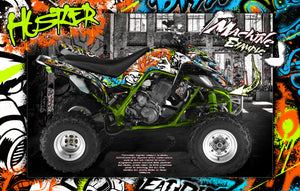 Graphics Kit For 'Hustler'  Wrap For Yamaha Raptor 660 Yfm660 Quad Decal  Complete Skin Set - Darkside Studio Arts LLC.