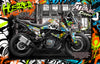 'Hustler' Themed Graphics Wrap Skin Kit Fits Ktm 390 / 790 / 990 Adventure | Darkside Studio Arts LLC.