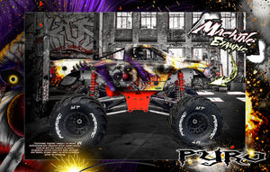Primal Rc Raminator Monster Truck Wrap "Pyro" Graphics Hop-Up Decal Kit - Darkside Studio Arts LLC.