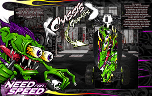 'Need For Speed' Chassis Wrap Decal Kit Fits Losi 5Ive-B 5Ive-T 5Ive-T 2.0 Hop-Up Protection - Darkside Studio Arts LLC.