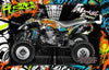 Graphics Kit For 'Hustler' Full Coverage Wrap Decal Fits Yamaha Yfz450 Yfz450R Yfz450X | Darkside Studio Arts LLC.