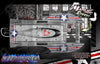 'Afterburner' Graphics Decal Skin Kit Fits Pro-Boat Prb08028V2 / Prb08028 Ul-19 30" Boat Hull | Darkside Studio Arts LLC.