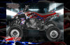 Graphics Kit For 'Ripper' High Coverage Wrap Decal Fits Yamaha Yfz450 Yfz450R Yfz450X | Darkside Studio Arts LLC.