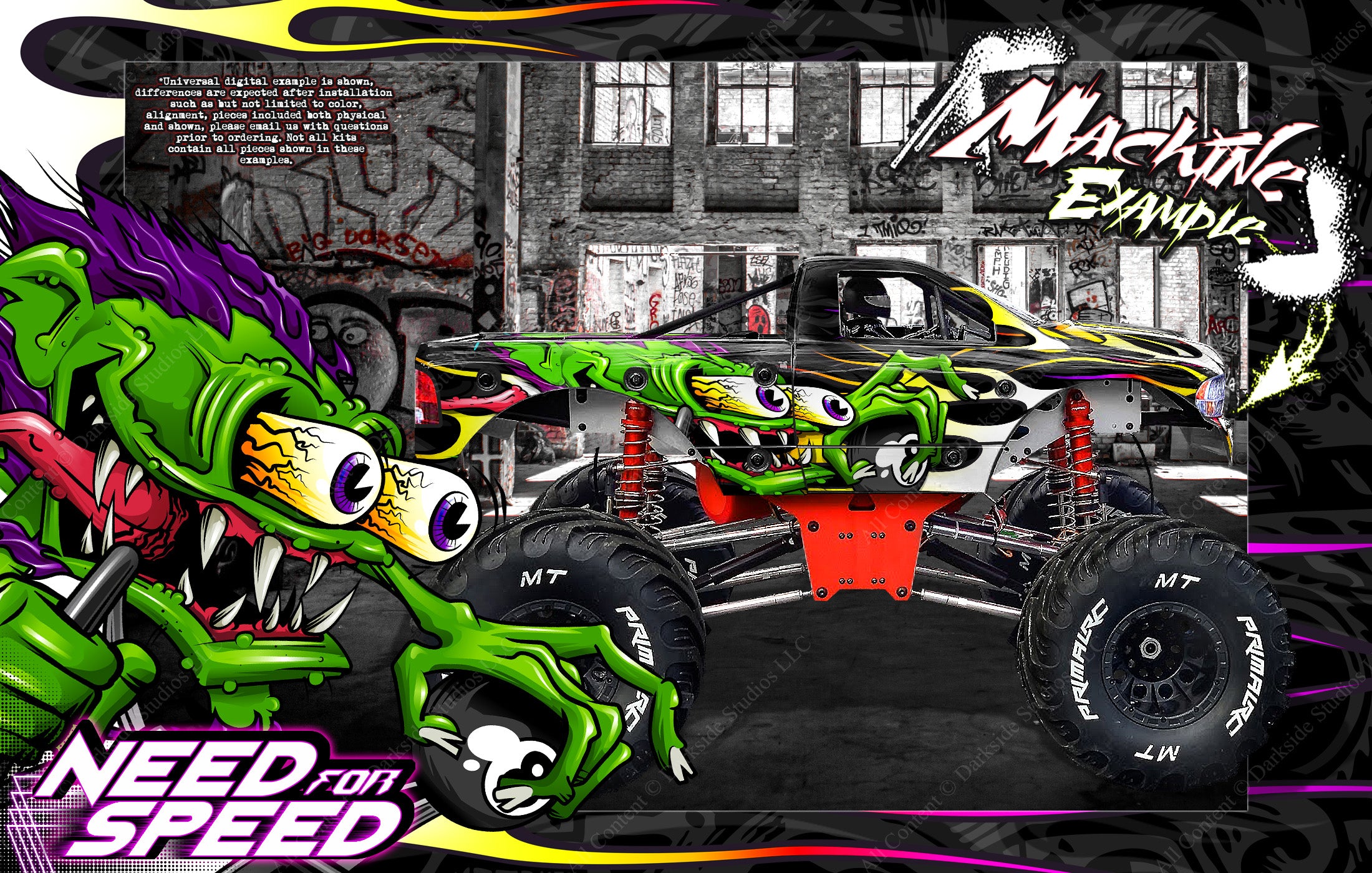 Primal Rc Raminator Monster Truck Wrap