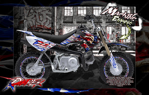 Graphics For 'Ripper'  Fits Honda 2004-2022 Crf50 Pitbike  Decals Wrap - Darkside Studio Arts LLC.