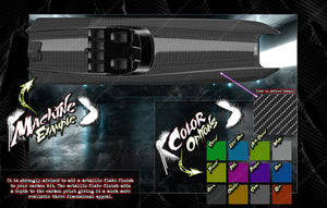 'Carbon Fiber' Custom Hop-Up Boat Wrap Graphics Kit Fits Traxxas Spartan M41 Boat - Darkside Studio Arts LLC.
