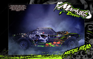 'Metal Head' Graphics Wrap Fits Losi 5Ive-T / Rovan / King Motor 30° North Big Flex (Which Can Fit 2.0 Chassis As Well) - Darkside Studio Arts LLC.