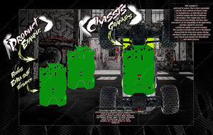 'Carbon Fiber' Printed Chassis Skin Wrap Fits Arrma Vendetta Vorteks Kraton V2 Outcast V2 Senton Granite Big Rock Typhon Infraction 4X4 Mega 3S 4S Ara320608 Ara320607 - Darkside Studio Arts LLC.