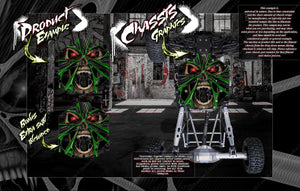 'The Demons Within' Themed Chassis Skin Fits Kv4406 On Kraken Vekta .5 / Kv5Tt - Darkside Studio Arts LLC.