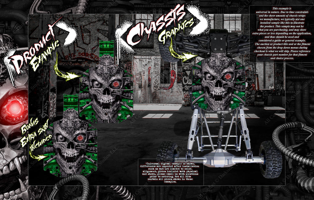 'Machinehead' Chassis Skin Fits Kraken Vekta .5 / Kv5Tt Skid Plate Protection For #Kv4406 | Darkside Studio Arts LLC.