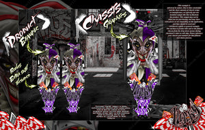 'Lucky' Joker Themed Chassis Skin Wrap Fits Losi 22X-4 Skid Plate # Tlr231086 - Darkside Studio Arts LLC.