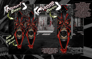 'The Demons Within' Themed Chassis Skin Fits Losi 22 5.0 Tlr231072 Skid Plates - Darkside Studio Arts LLC.