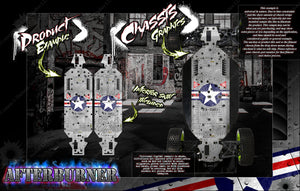'Afterburner' Chassis Skin Fits Losi Monster Truck Xl Mtxl Skid Plate # Los251041 - Darkside Studio Arts LLC.