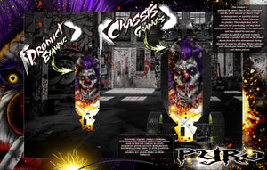 'Pyro' Themed Chassis Skin Fits Losi Desert Buggy Xl / Xl 2.0 / Xl-E / Xl-E 2.0 Skid Plate Protection - Darkside Studio Arts LLC.