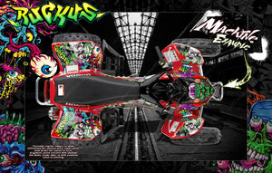 Graphics For Honda Trx250Ex Trx250X Trx300Ex  Wrap 'Ruckus' Fits Oem Fenders And Parts - Darkside Studio Arts LLC.