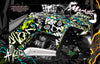 Graphics Kit For 'Amped' High Coverage Wrap Decal Fits Yamaha Yfz450 Yfz450R Yfz450X | Darkside Studio Arts LLC.