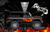 'Hell Ride' Hop-Up Airbrushed Style Body Graphics Designed To Fit Traxxas Trx-4 Bronco Tra8010X / Tra8010 | Darkside Studio Arts LLC.