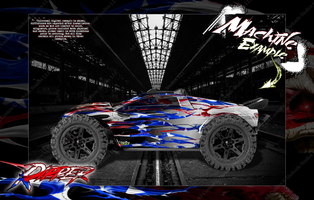 'Ripper' Skin Fits Traxxas E-Revo / E-Revo 2.0 / Rustler / Rustler 4X4 Graphics Wrap | Darkside Studio Arts LLC.