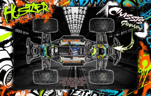 'Hustler' Graphics Wrap Fits Traxxas X-Maxx Proline Ford Raptor, Chevy Silverado, Brute Bash & Stock Body - Darkside Studio Arts LLC.