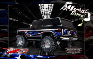 'Ripper' Hop-Up Airbrushed Stule Body Graphics Designed To Fit Traxxas Trx-4 Bronco Body - Darkside Studio Arts LLC.