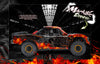 'Hell Ride' Body & Chassis Cage Skin Wrap Decal Kit Fits Traxxas Unlimited Desert Racer | Darkside Studio Arts LLC.