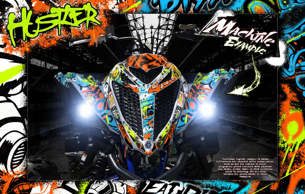 Graphics Kit For Yamaha Raptor 700 2006-2023 Wrap 'Hustler' Skin Decal