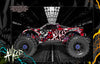 'Amped' Decal Kit Fits Stock Body Tra8914 On Traxxas Maxx 4S -V1 Only- 1/10 Hop-Up Graphics Wrap | Darkside Studio Arts LLC.