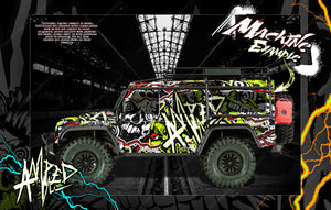 'Amped' Themed Graphics Skin Fits Traxxas Trx-4 Defender Sport - Darkside Studio Arts LLC.