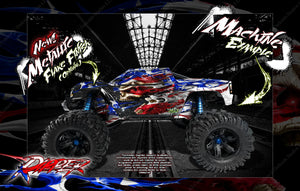 'Ripper' Graphics Wrap Fits Traxxas X-Maxx Proline Ford Raptor, Chevy Silverado, Brute Bash & Stock Body - Darkside Studio Arts LLC.