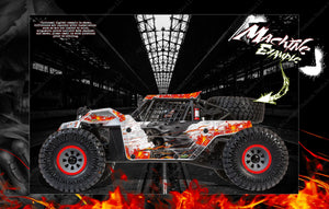 'Hell Ride' Graphics Wrap For Losi Super Baja Rey 1.0 / 1.0 Super Rock Rey Fits Los250035 / Los350002 - Darkside Studio Arts LLC.
