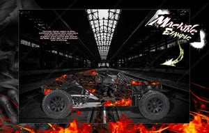 'Hell Ride' Themed Graphics Wrap Fits Kraken Vekta.5 / Sidewinder / Tsk B Class 1 Body Panel Wrap - Darkside Studio Arts LLC.