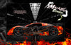 'Hell Ride' Graphics Wrap Skin Fits Traxxas Xo-1 Supercar Lexan Body Tra6411 | Darkside Studio Arts LLC.